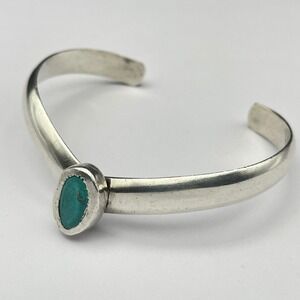 Somerset Sterling Silver Turquoise Cuff Bracelet Boho Chevron‎ Stacking Cuff